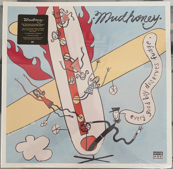 Mudhoney ‎– Every Good Boy Deserves Fudge Blue Splatter/ Red Color Vinyl 2xLP Vinyl LP Record