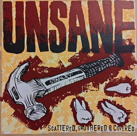 Unsane - Scattered, Smothered & Covered Red/Gray Split With Black Splatter Color Vinyl LP Record