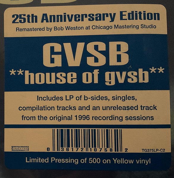 Girls Against Boys – **House Of GVSB** Yellow Color 2xLP Vinyl LP Record