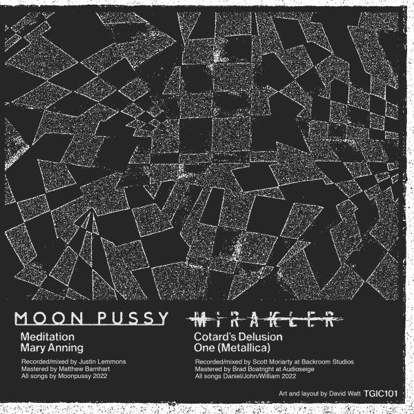 Moon Pussy / Mirakler Split Blue Color Vinyl 7" Record