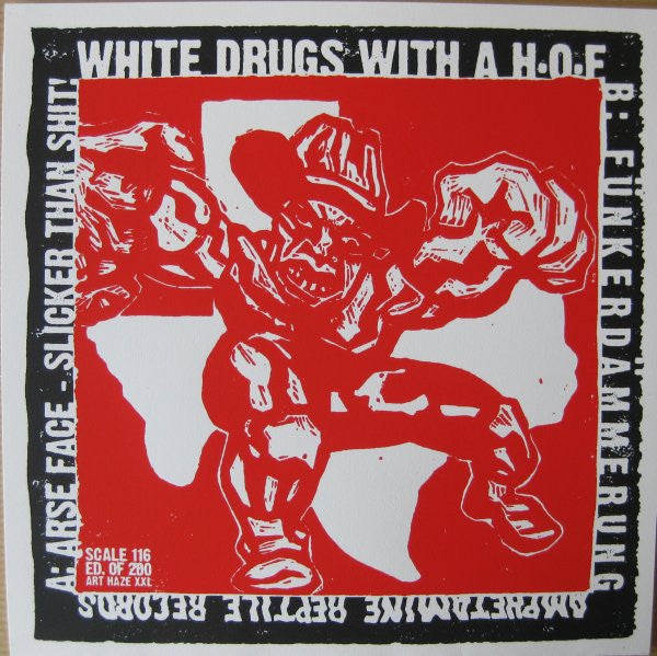 H.O.F. On White Drugs - 35 Power Color Vinyl 7" Record