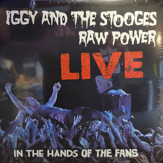 Iggy And The Stooges – Raw Power Live: In The Hands Of The Fans Clear W/ Red & Black Swirl Color Vinyl LP Record