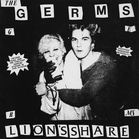 Germs, The - Lion's Share Clear Color Vinyl LP Record *Unofficial Release*