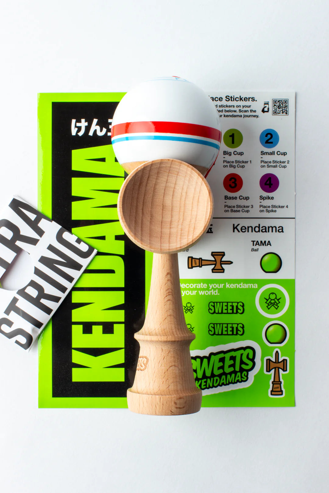 Sport Stripe - Racer - Sweets Kendamas - Sticky Clear