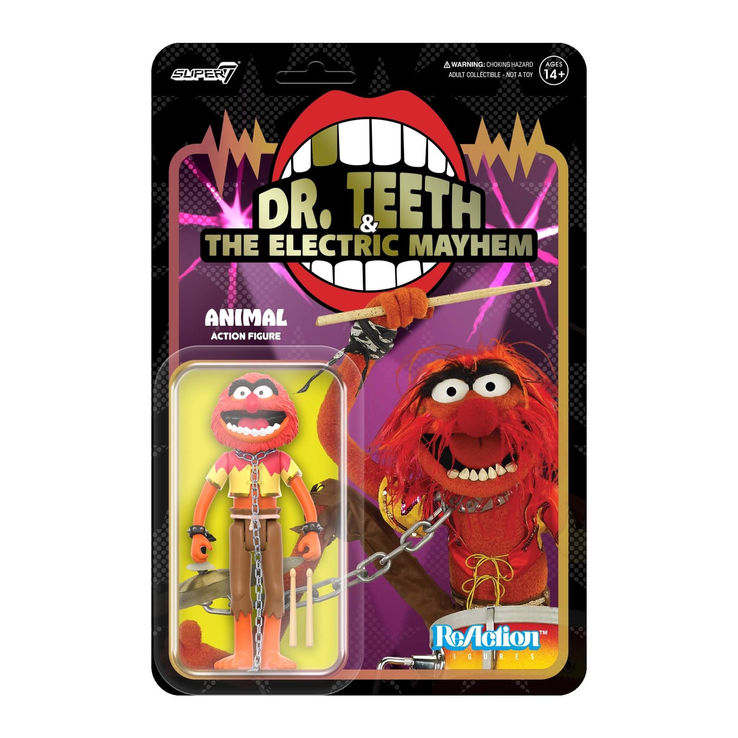 Super7 x The Muppets - Electric Mayhem Band - Animal ReAction Figure