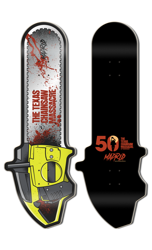 MADRID x TEXAS CHAINSAW MASSACRE CHAINSAW SHAPE SKATEBOARD DECK