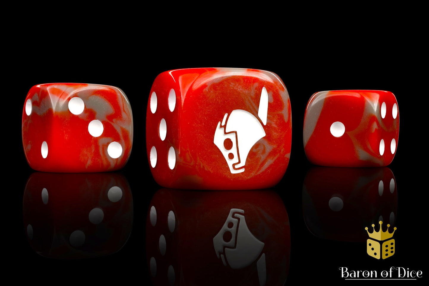 Robot Helm Dice - Red