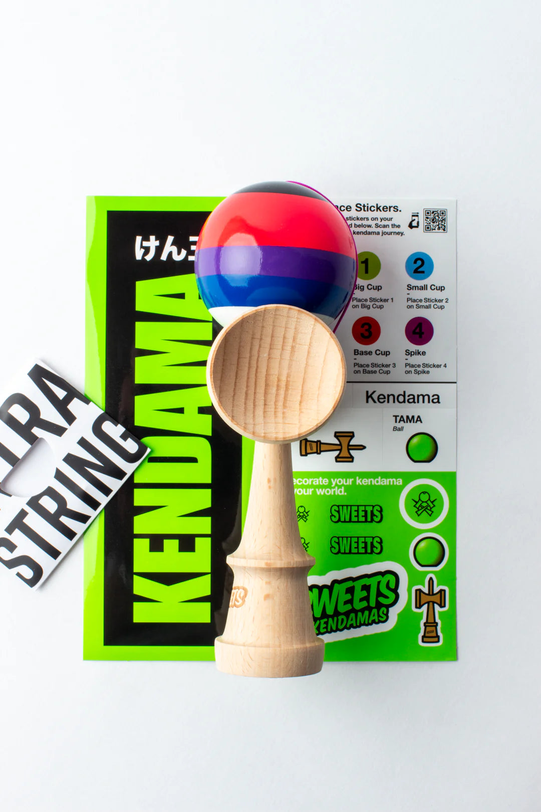 Classic 5 Stripe - Slushy - Sweets Kendamas - Sticky Clear