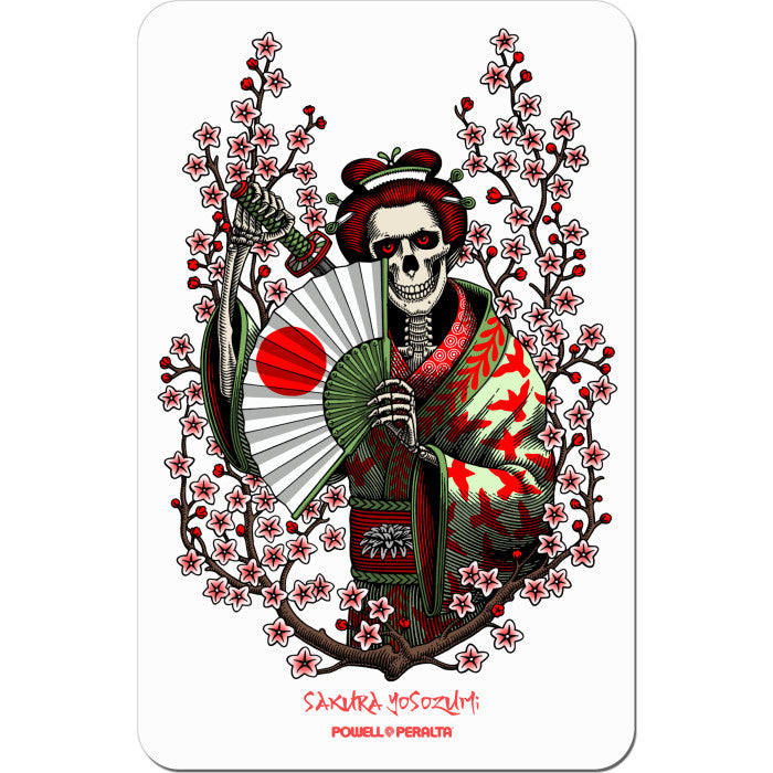 Powell Peralta Sakura Yosozumi Samurai 6" Skateboard Sticker