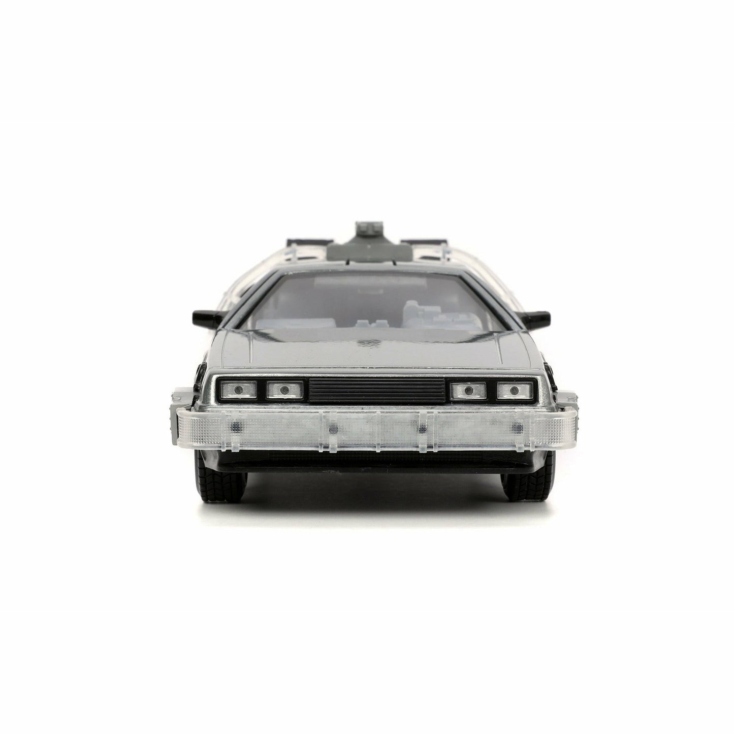 Back to the Future die-cast 1:24 scale "Hollywood Rides" light-up DeLorean Time Machine