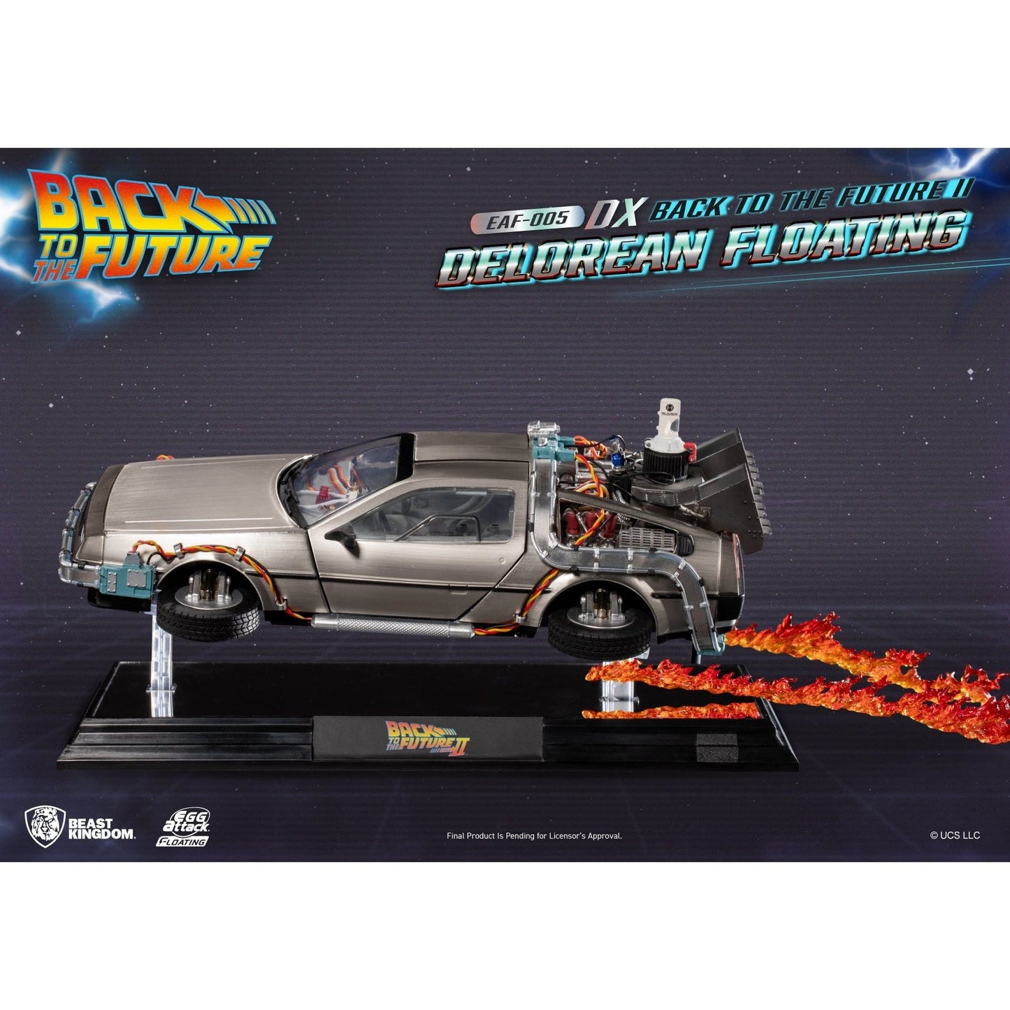 Back to the Future Part II Floating DeLorean Time Machine - Deluxe Edition  [PRE-ORDER: Expected availability February 2025!]