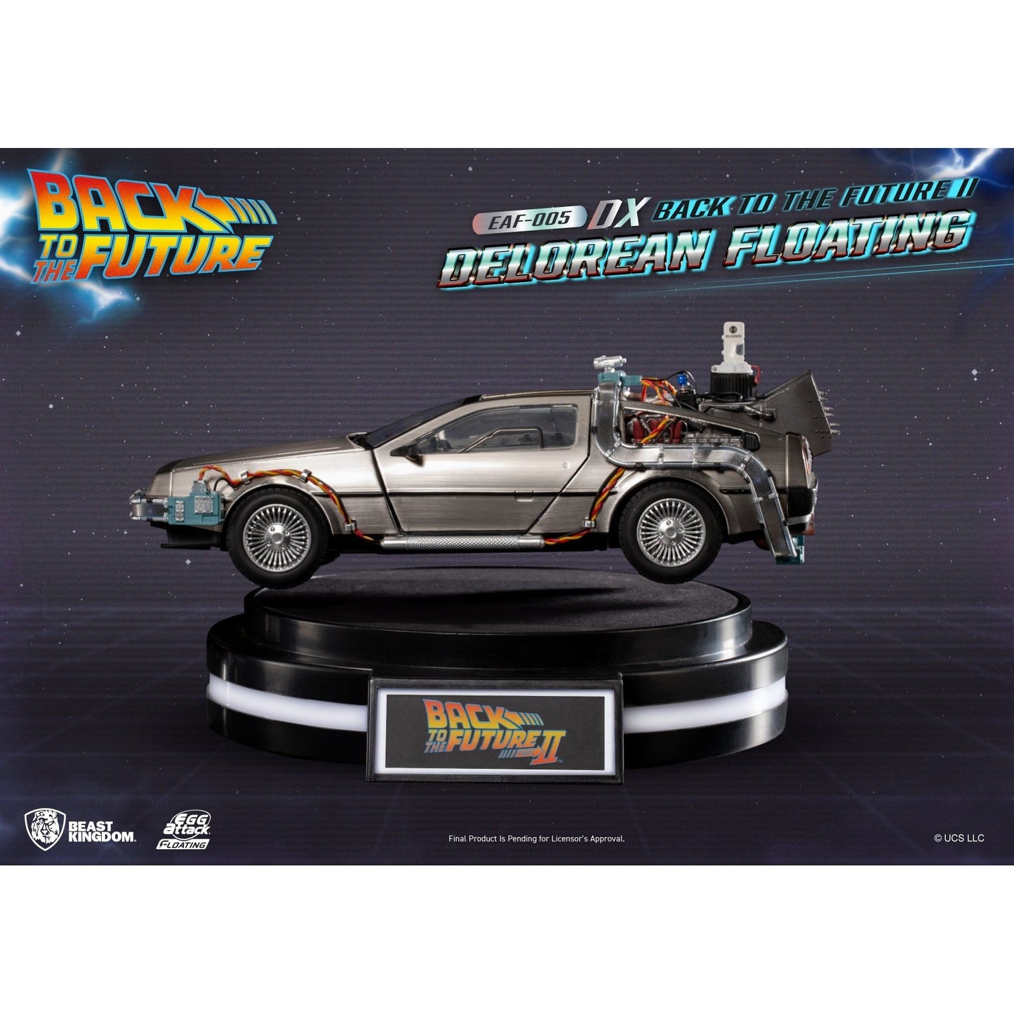 Back to the Future Part II Floating DeLorean Time Machine - Deluxe Edition  [PRE-ORDER: Expected availability February 2025!]