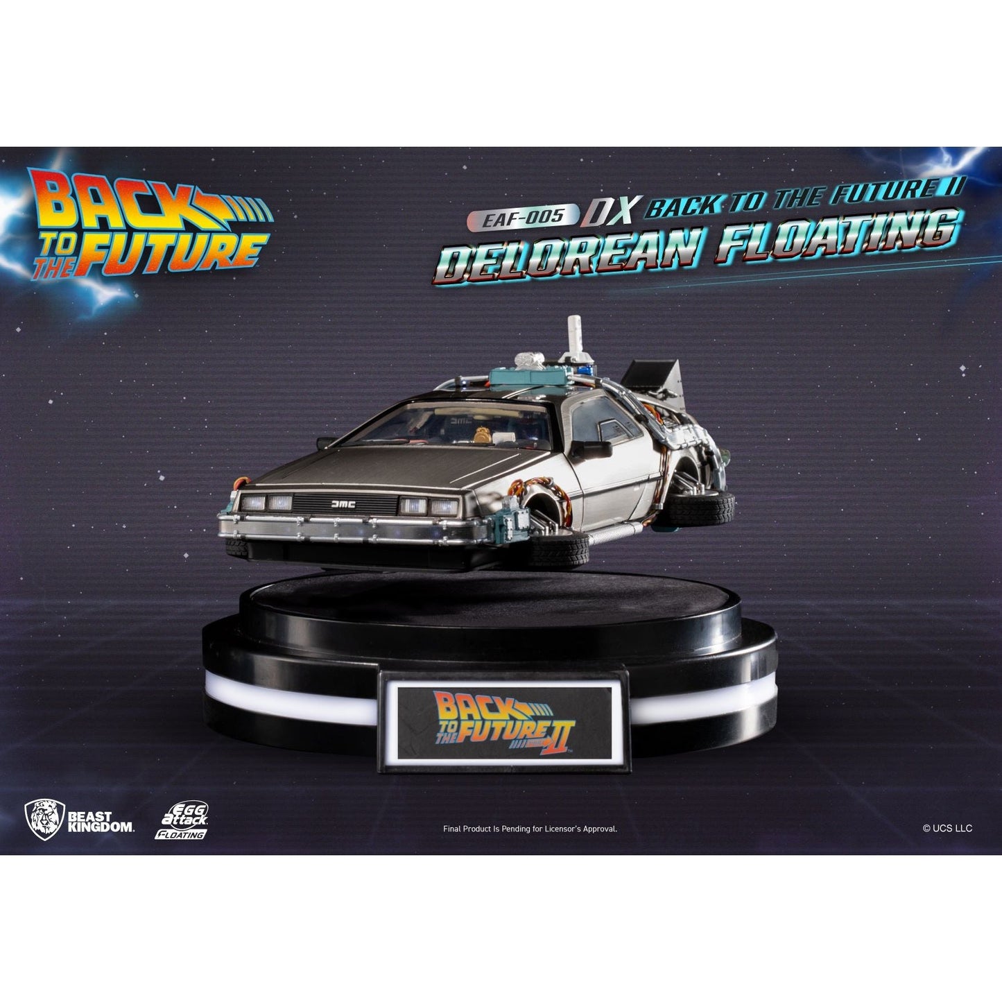 Back to the Future Part II Floating DeLorean Time Machine - Deluxe Edition  [PRE-ORDER: Expected availability February 2025!]