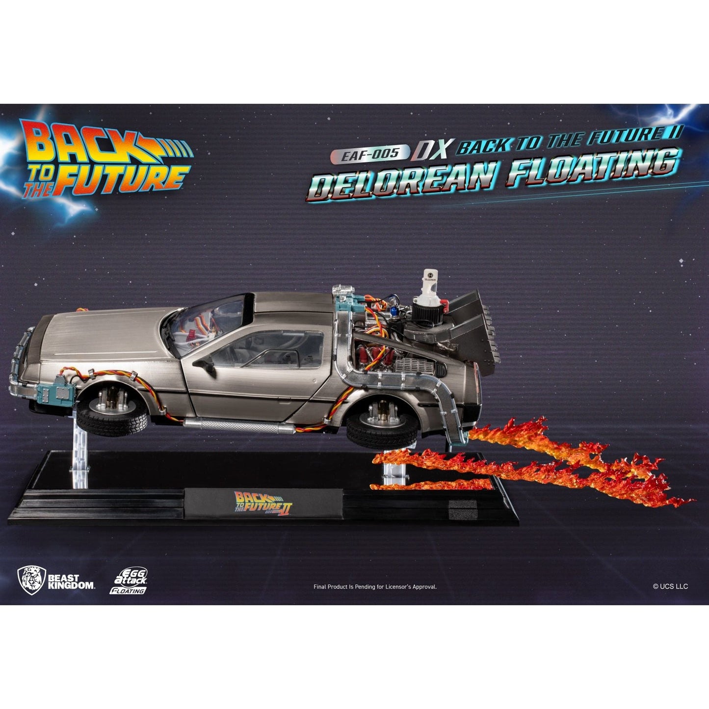 Back to the Future Part II Floating DeLorean Time Machine - Deluxe Edition  [PRE-ORDER: Expected availability February 2025!]