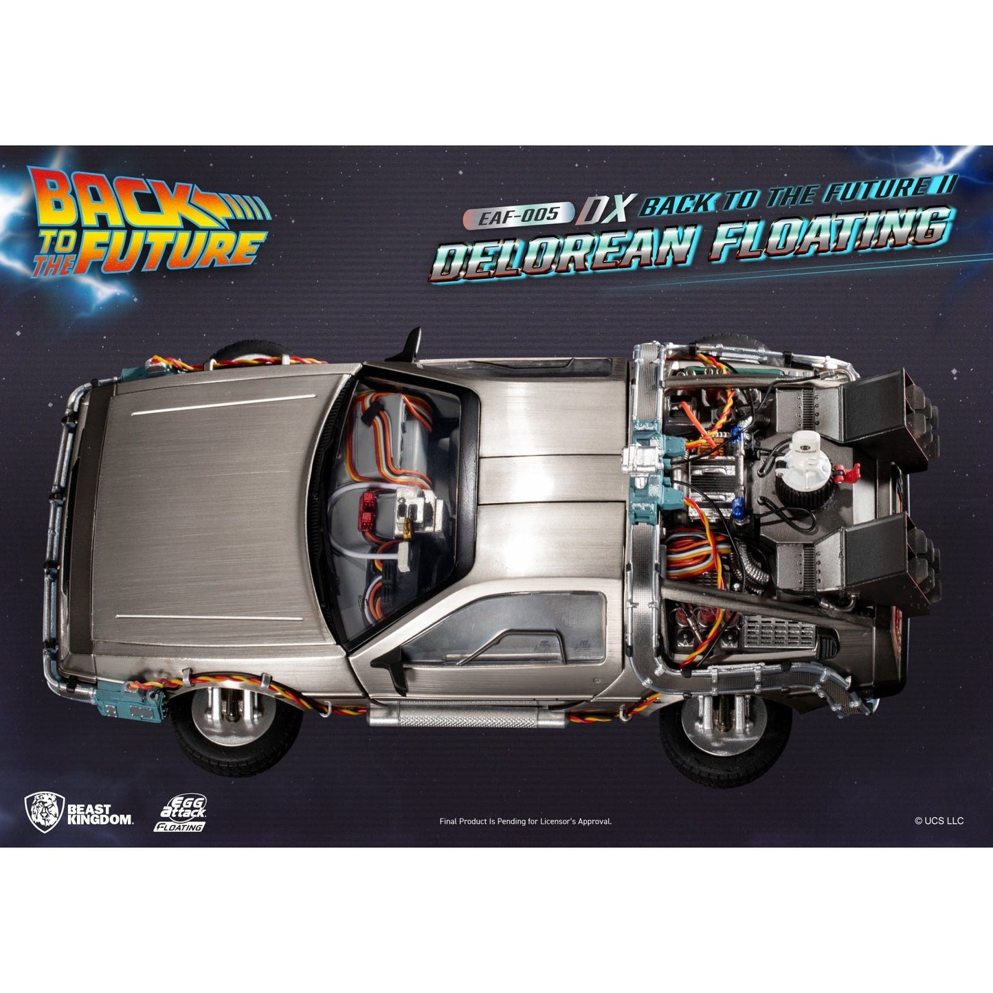 Back to the Future Part II Floating DeLorean Time Machine - Deluxe Edition  [PRE-ORDER: Expected availability February 2025!]