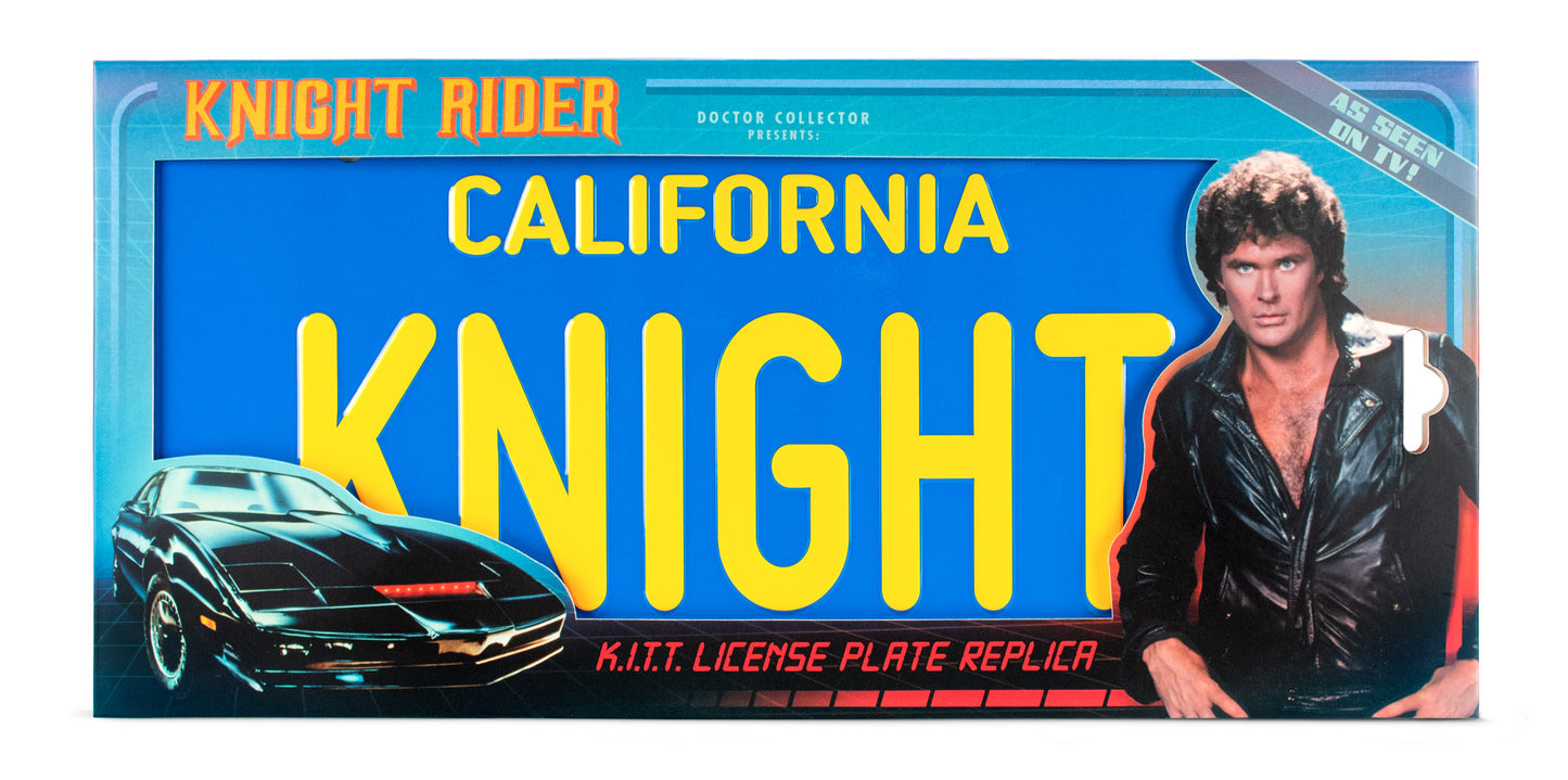 Knight Rider KITT License Plate Replica - In Stock!