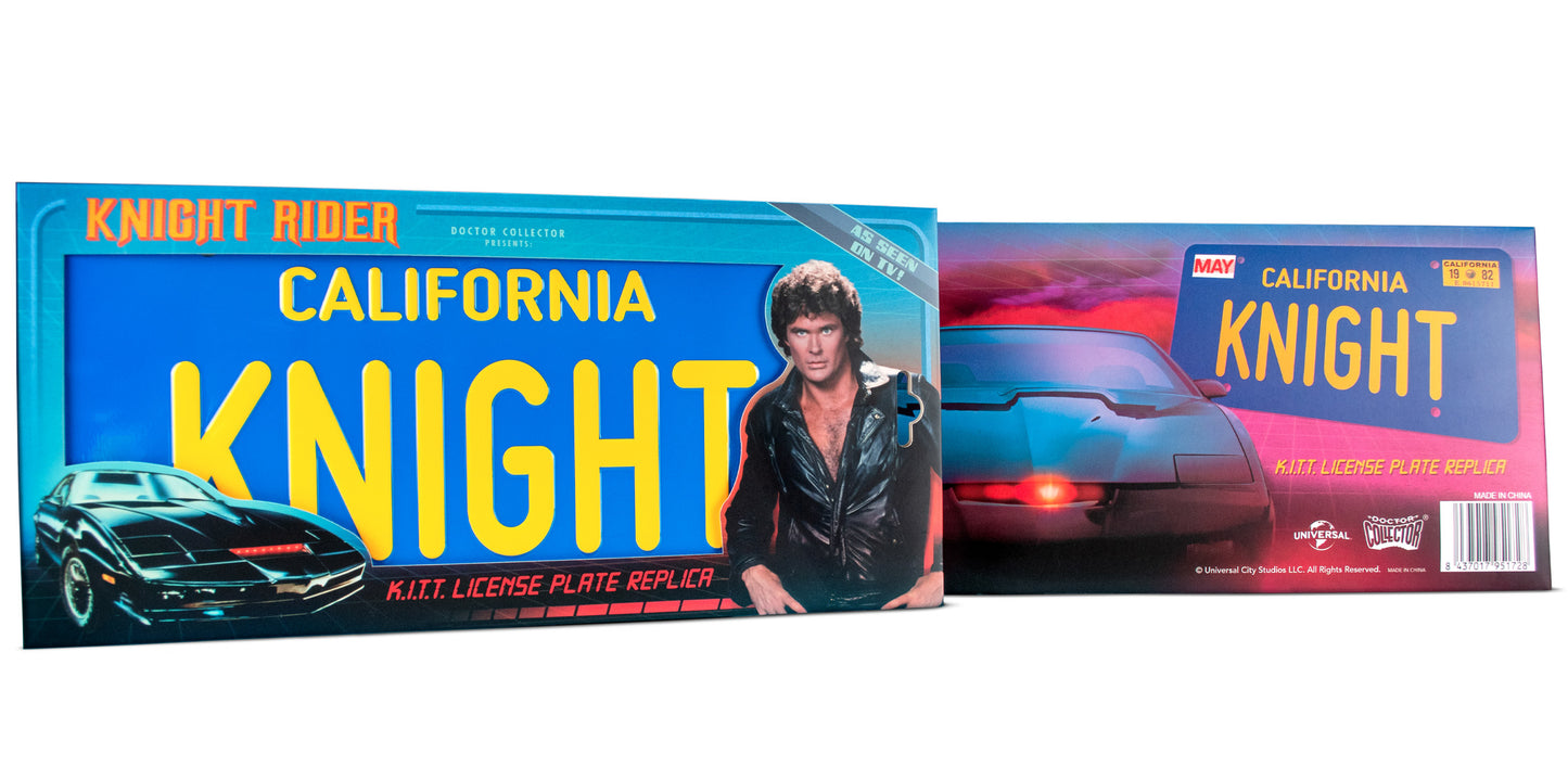 Knight Rider KITT License Plate Replica - In Stock!