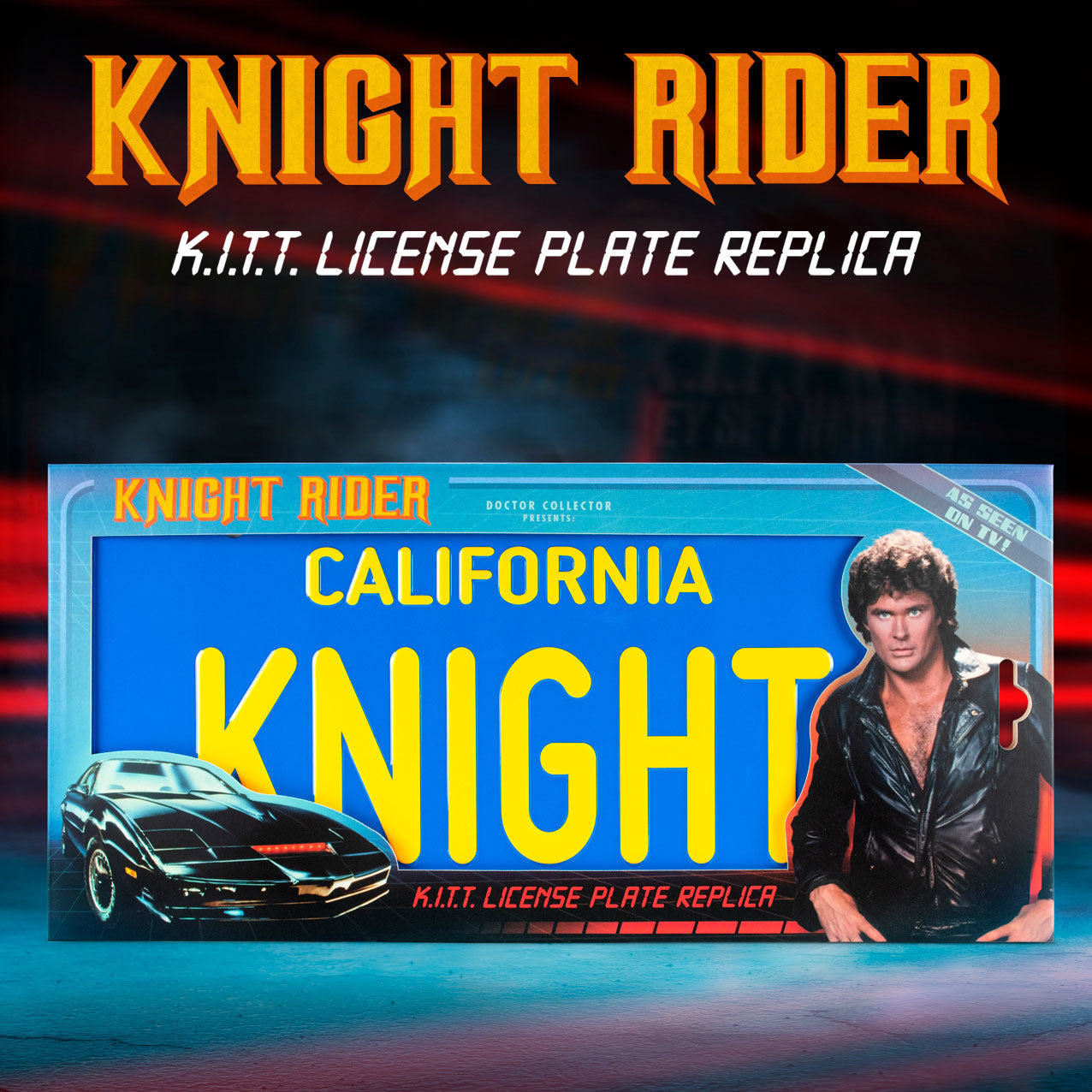 Knight Rider KITT License Plate Replica - In Stock!