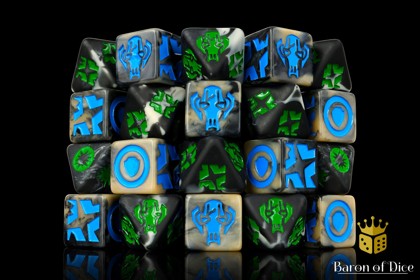 Droid General (Dark) Galactic Skirmish Dice - Set of 20