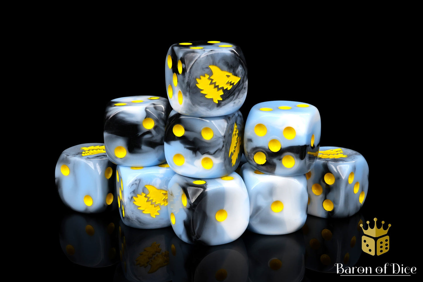 Snow Direwolf Dice