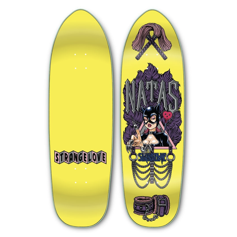 STRANGELOVE NATAS KAUPAS 10" YELLOW SKATEBOARD DECK