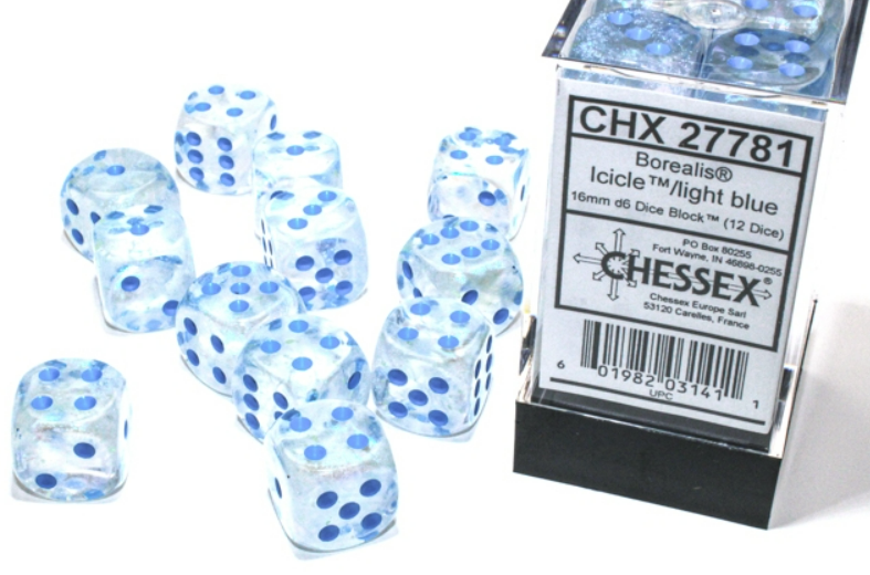 Chessex: D6 Borealis™ Dice Set - 16mm