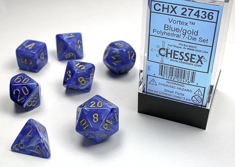 CHESSEX: POLYHEDRAL Vortex DICE SETS