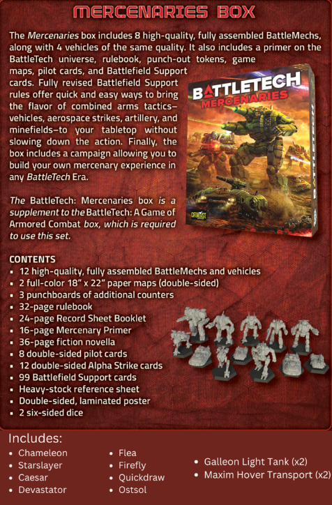 Battletech - Mercenaries Box Set (Kickstarter)