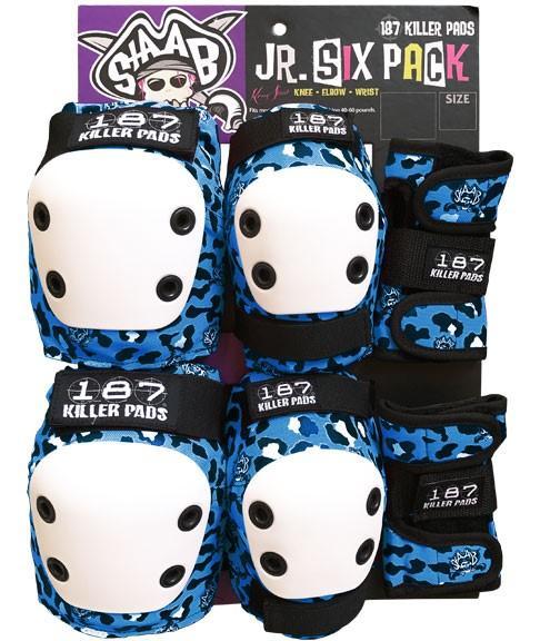 187 Killer Pads Kevin Staab Edition Junior Six Pack Pad Set Wrist Guards / Elbow Pads / Knee Pads