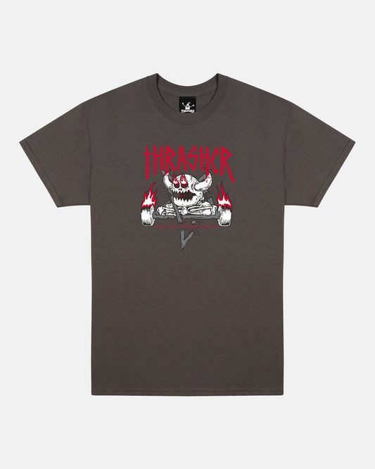 THRASHER X TOY MACHINE "MONSTER-GRAM" T-SHIRT