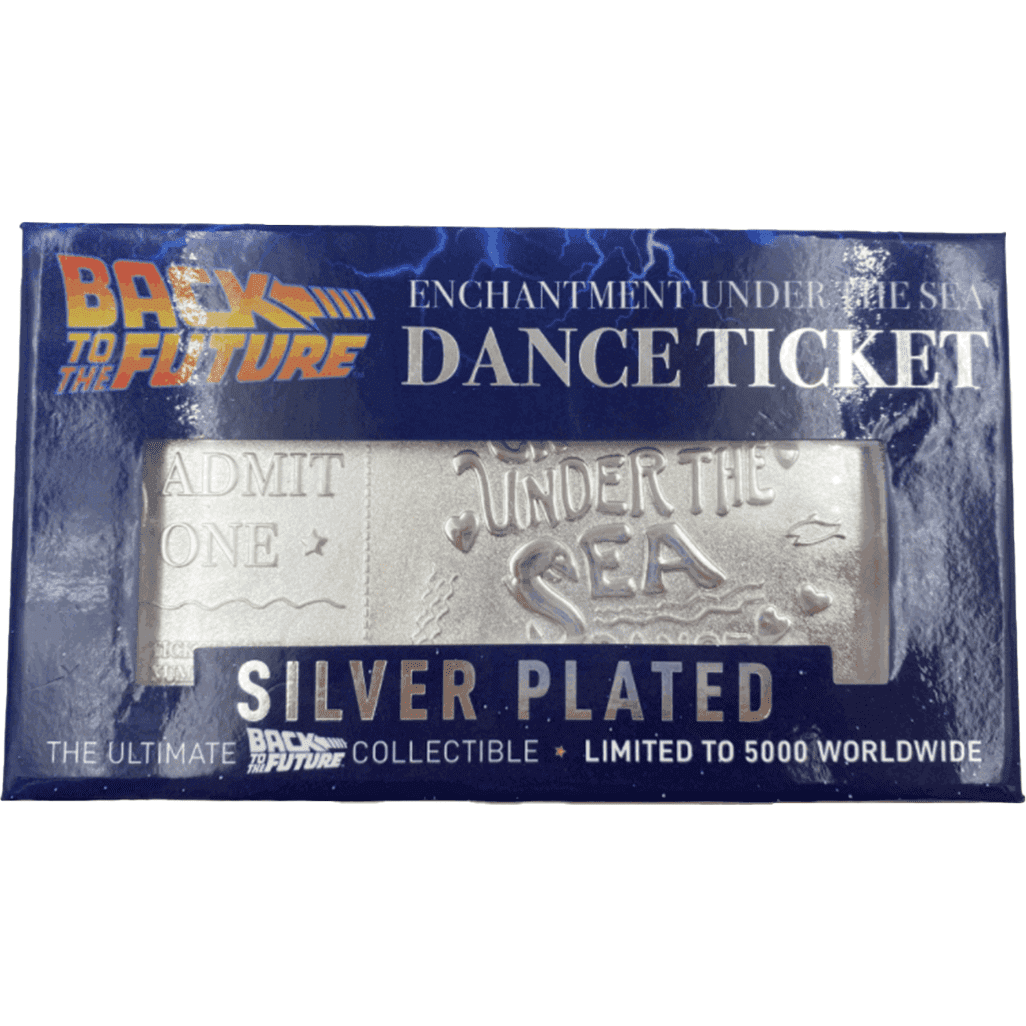 Back to the Future silver plated Enchantment Under the Sea dance ticket replica