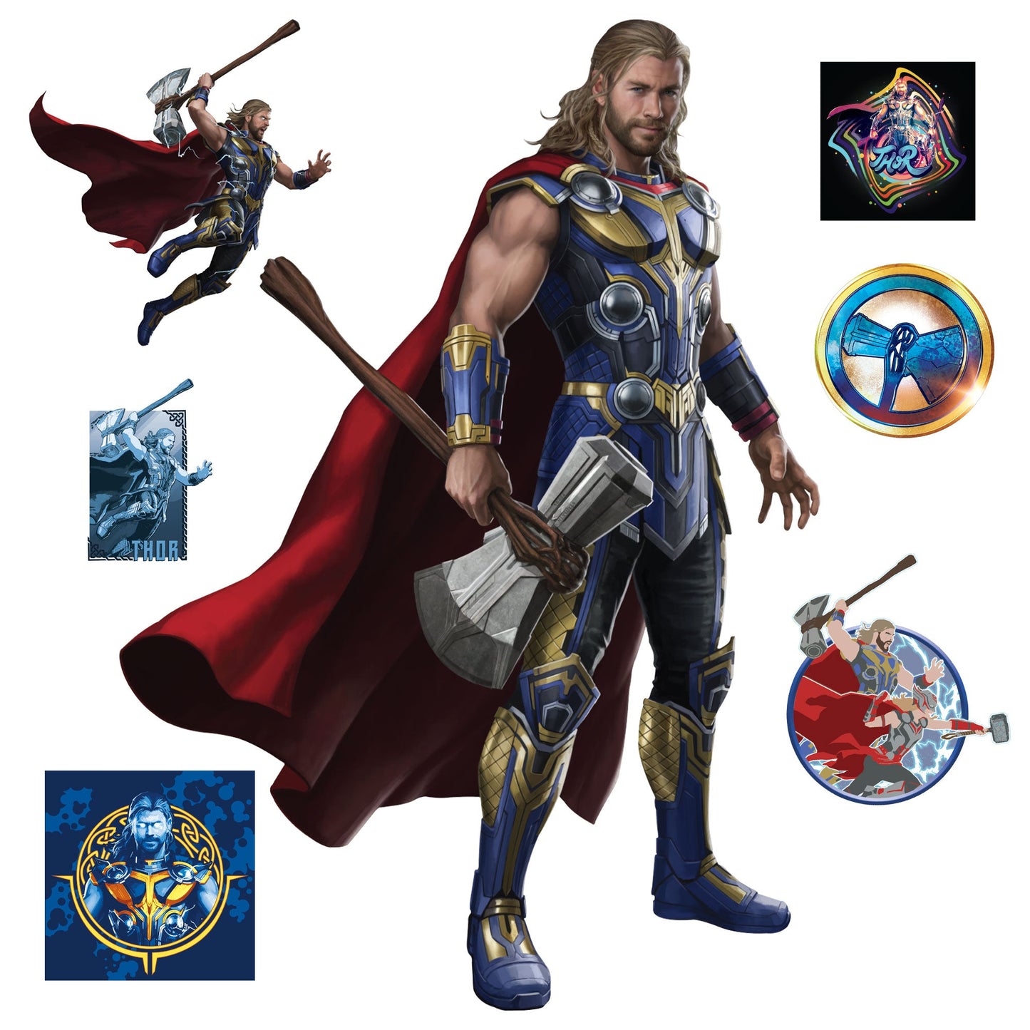 THOR: Love and Thunder: Thor RealBig - Officially Licensed Marvel Removable Adhesive Decal