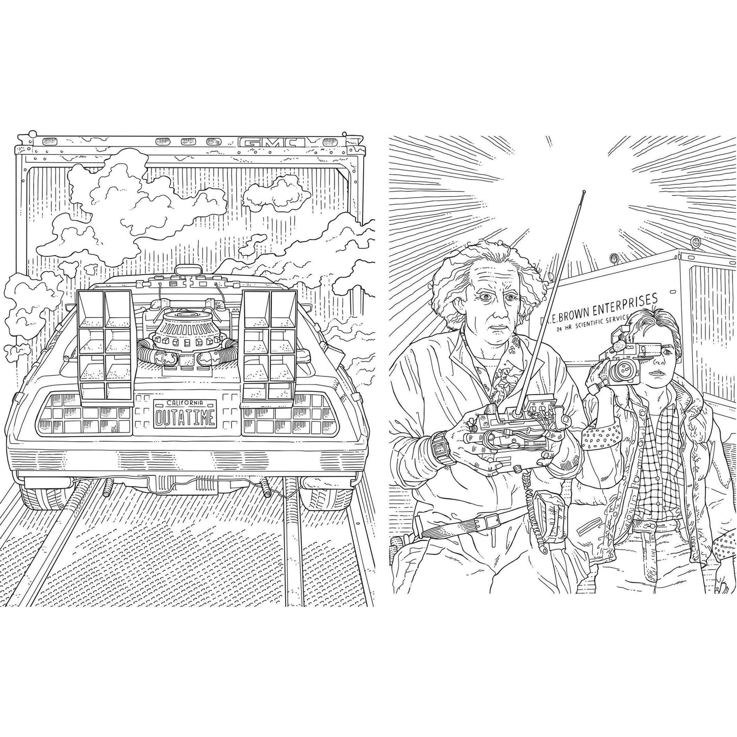 'Back to the Future: The Official Coloring Book'