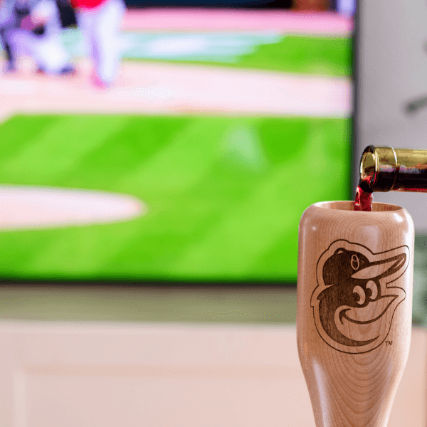 Baltimore Orioles Wined Up® | Baseball Bat Wine Mug