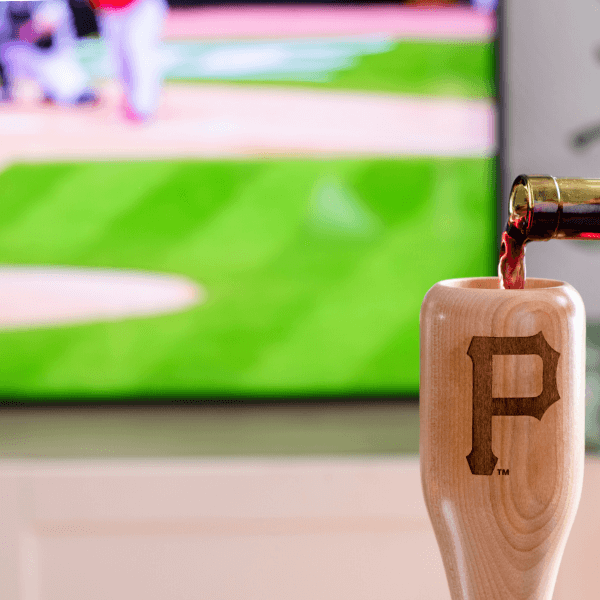 Pittsburgh Pirates "P" Wined Up® | Baseball Bat Wine Mug