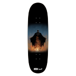 WELCOME X BATMAN BAT FLAMES ON BOLINE  9.5" SKATEBOARD DECK