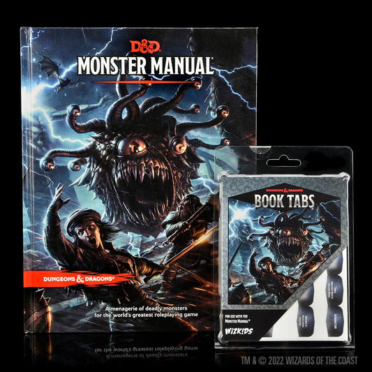 Dungeons & Dragons - 5e Monster Manual Book Tabs - No Book