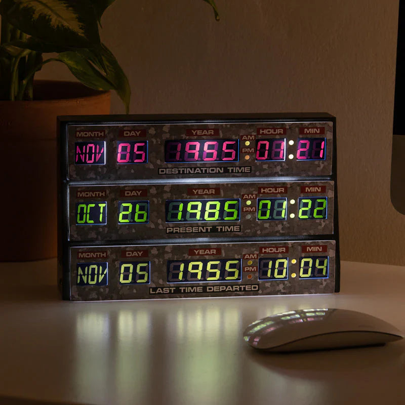 Back to the Future DeLorean Time Circuits 3D Desk Lamp / Wall Light