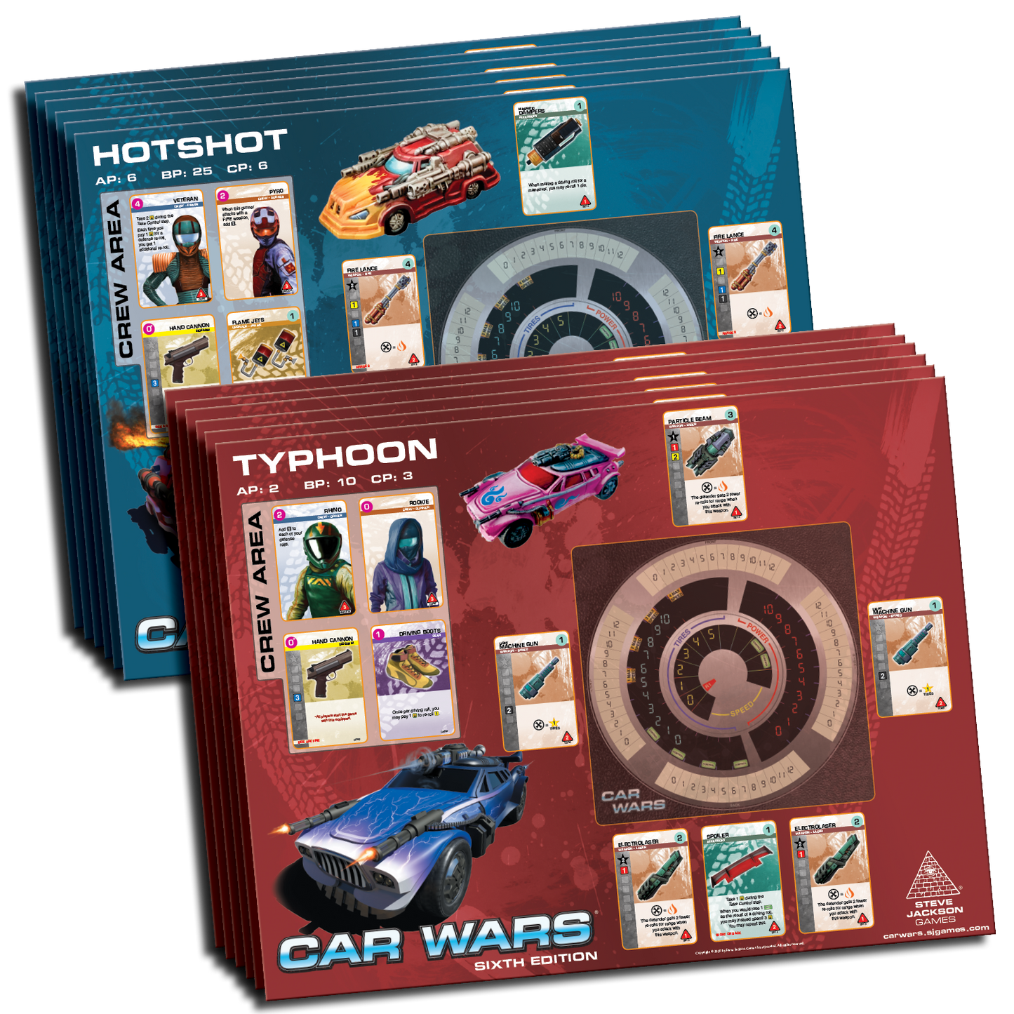 Car Wars - Two Player Starter Set: Blue / Green - Board Game