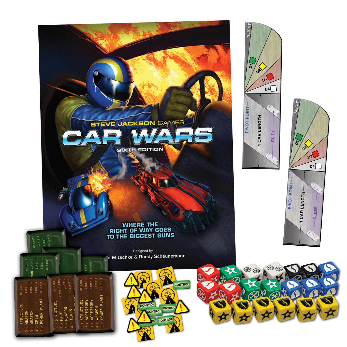 Car Wars - Two Player Starter Set: Blue / Green - Board Game