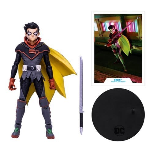 Damian Wayne as Robin, Batman: Infinite Frontier - 1:10 Scale Action Figure, 7"- DC Multiverse - McFarlane Toys