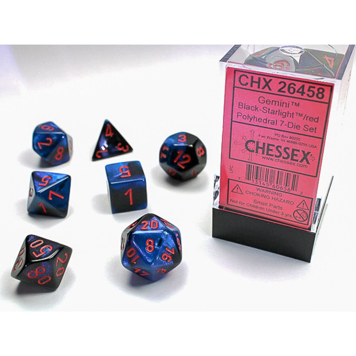 CHESSEX: POLYHEDRAL Gemini DICE SETS