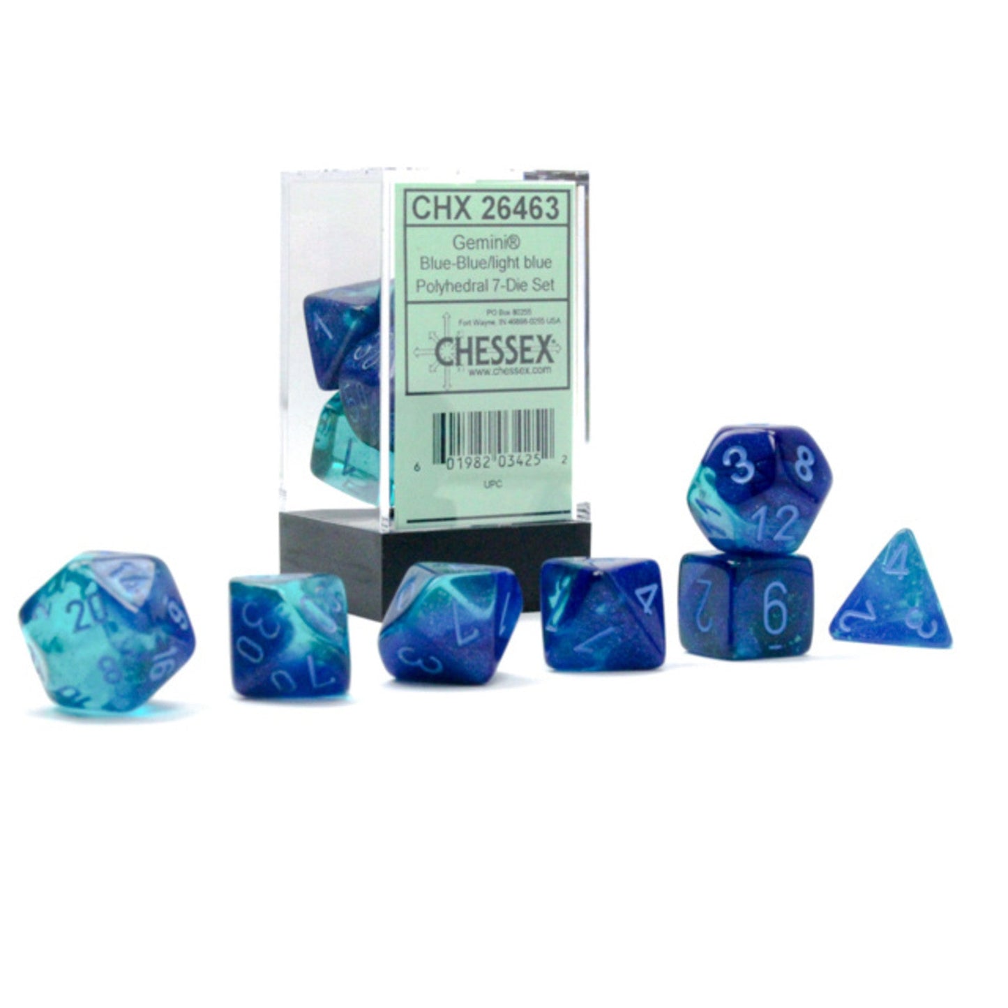 CHESSEX: POLYHEDRAL Gemini DICE SETS