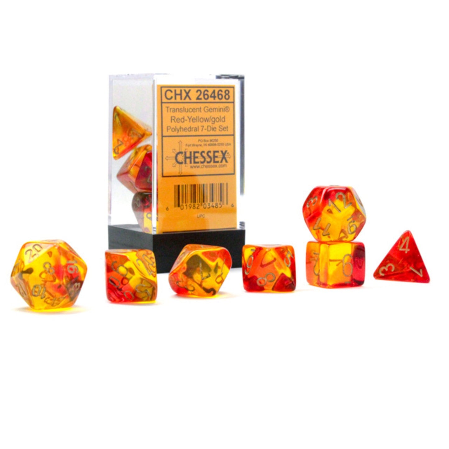 CHESSEX: POLYHEDRAL Gemini DICE SETS