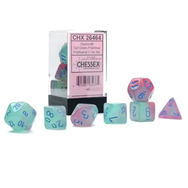 CHESSEX: POLYHEDRAL Gemini DICE SETS