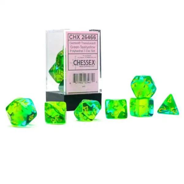 CHESSEX: POLYHEDRAL Gemini DICE SETS