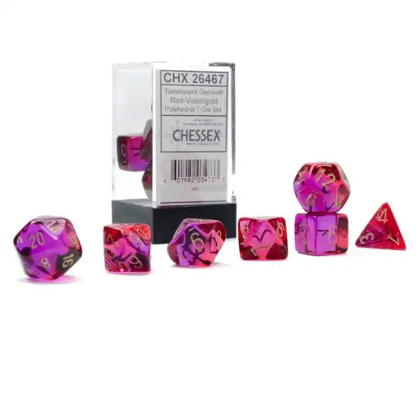 CHESSEX: POLYHEDRAL Gemini DICE SETS