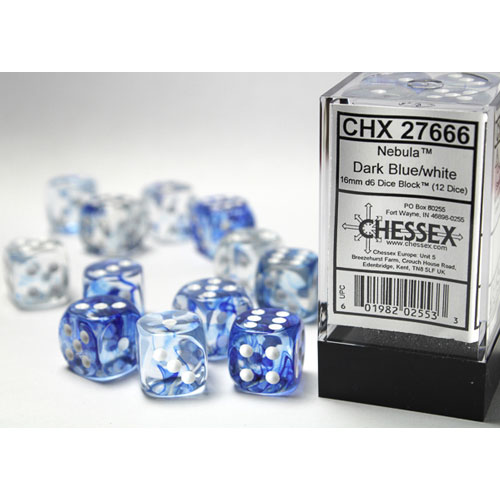 Chessex: D6  Nebula Dice sets - 16mm