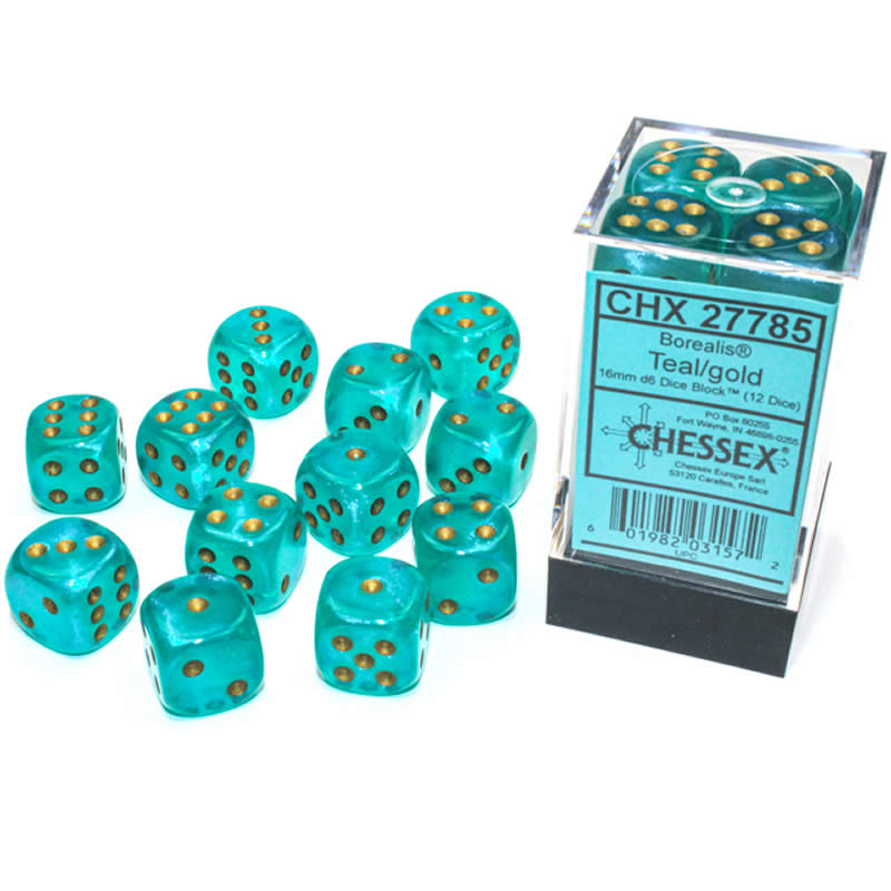 Chessex: D6 Borealis™ Dice Set - 16mm