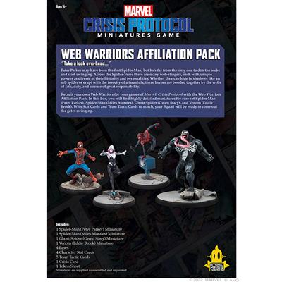 Marvel Crisis Protocol - Web Warriors Affiliation Pack